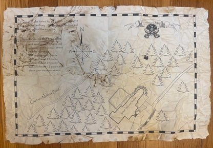 Custom Treasure Map - Includes Treasure Chest